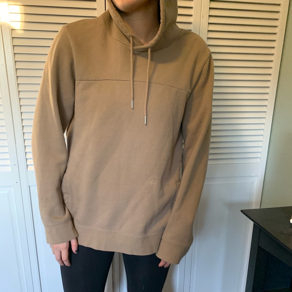 tan hoodie